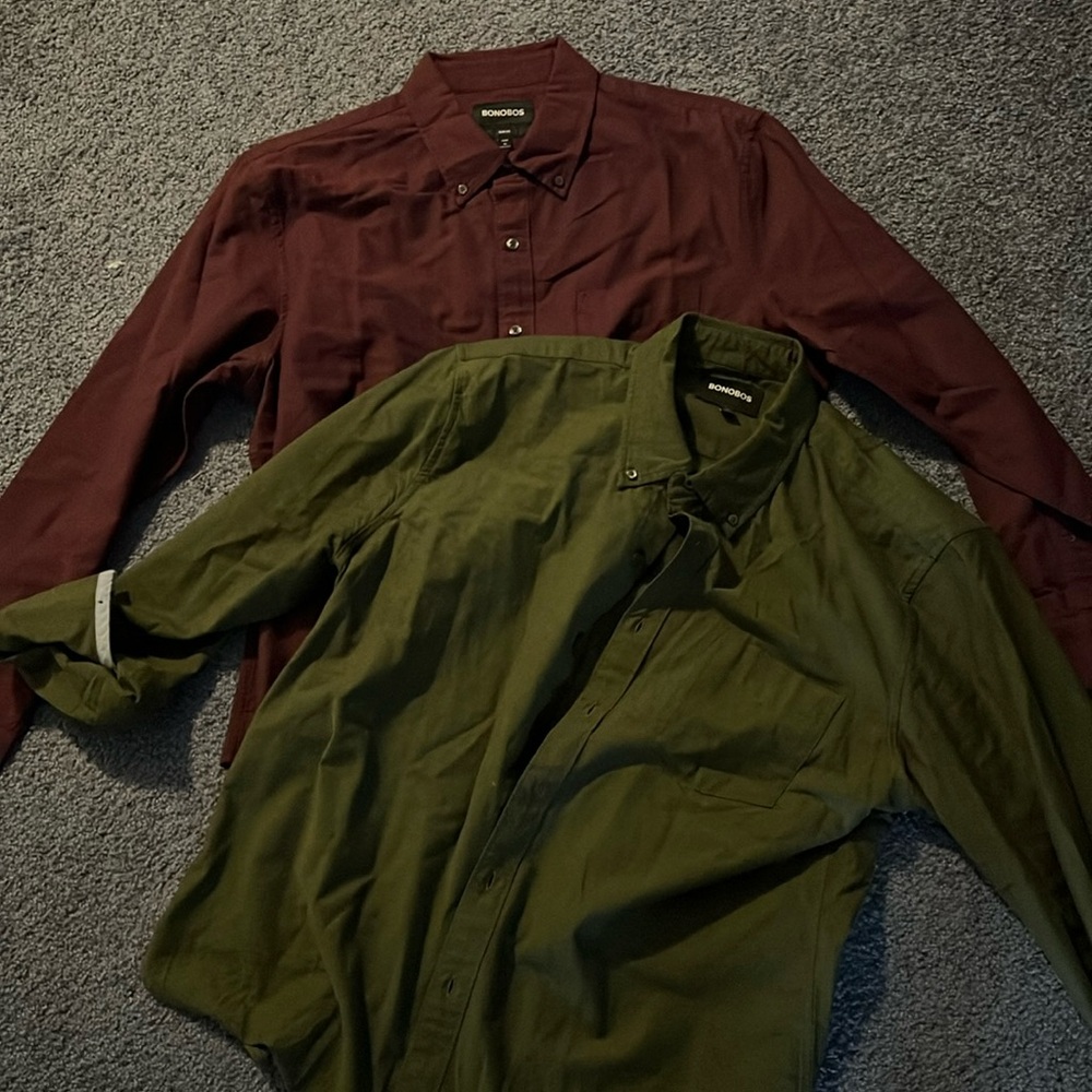 Two Bonobos XL shirts